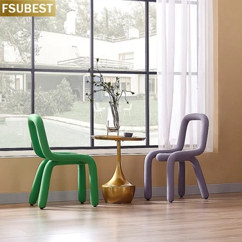 FSUBEST Északi Egyszemélyes Kanapé, Minimalista Design Fotel Moderne Szék Cadeira Chaises Silla Stuhl Nappali Sessel Kép