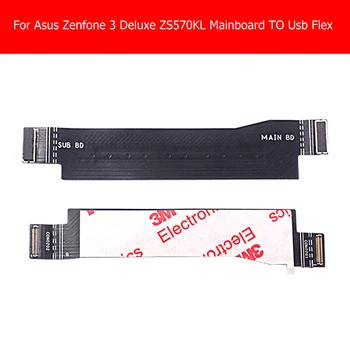 Geniune USB Töltő Alaplap Flex Kábel Asus Zenfone 3 Deluxe ZS570KL Z016D Alaplap USB töltő mobiltelefon alkatrészek Kép