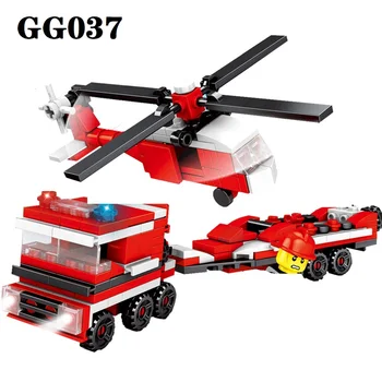 GG037 Ingyenes Szállítási Piros Repülőgép Össze építőkövei 10 2 Doboz Apró Részecske Oktatási Gyermekek Játék Kép