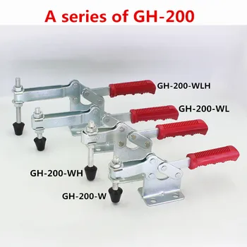 GH-200-W/WL/WH/WLH,GH-220WH/WLH Fém Kapcsoló Bilincs Vízszintes 400KG Tartani Kapacitás gyorskioldó Kéz Eszköz Kapcsoló Bilincs Kilincs Kép