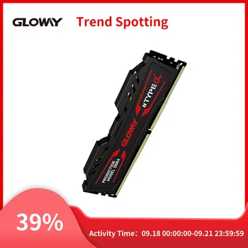 Gloway DDR4 RAM Típus-α Memória Ram ddr4 8GB 16GB 2666MHz 3200MHz Grafit Szürke Élettartam Garancia Nagy Teljesítményű Kép