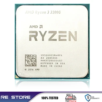 Használt AMD Ryzen 3 R3 3200G 3.6 GHz-es Quad-Core Quad-Szál 65 w-os CPU Processzor L3=4M Socket LGA AM4 B550M B550 Alaplap Kép