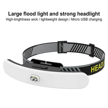 Hordozható Fényszórók COB Fényszórók Nagy Floodlight USB Újratölthető Hat Mód Működik Fényszórók Kép