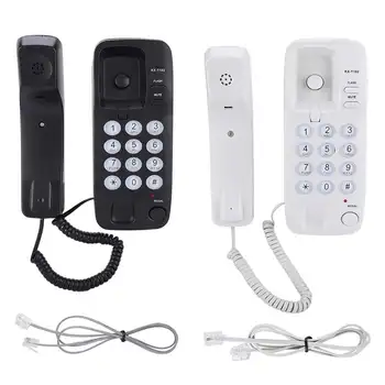 Hordozható Mini Telefon, Fali Telefon, Vezetékes Kiterjesztését az Otthoni Családi Szálloda telefono fijo para casa telefon Kép