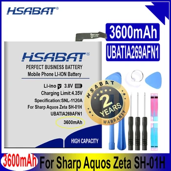 HSABAT UBATIA269AFN1 3600mAh Felső Kapacitású Akkumulátor a Sharp Aquos Zeta SH-01H SH-04H SH04H 506SH AQUOS P1 P1X Akkumulátorok Kép