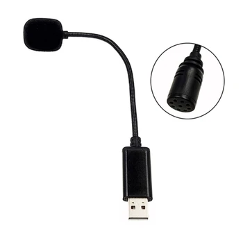 HXBE USB 2.0, Mikrofon Mini Hordozható Mikrofon Laptop/Notebook/PC/MSN/Skype Kép