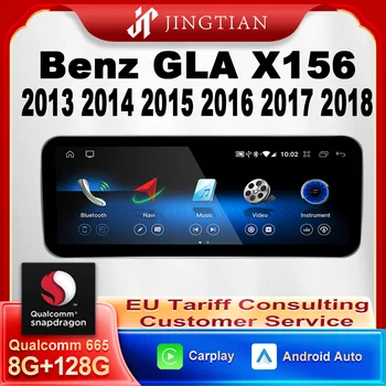 JingTian Android12 GPS Navigációs Multimédia Rádió Játékos Carplay a Mercedes-Benz GLA X156 2013 2014 2015 2016 2017 2018 Kép