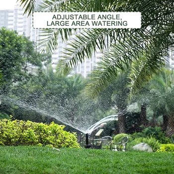 Kerti Műanyag Locsoló 360° - Os Spray Szögben Állítható Vízsugár Fejét, Gyep, Farm Üvegházhatású Öntözőrendszer, Automata Fúvóka Kép