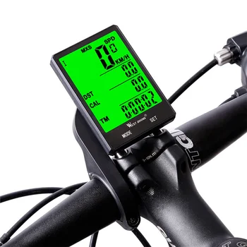 Kerékpáros Sebességmérő Digitális Nagy Képernyőn, Vízálló LCD Háttérvilágítás Vezetékes Vezeték nélküli Kerékpár Órában, Kerékpár-Számítógép NYUGAT-KERÉKPÁROZÁS Kép