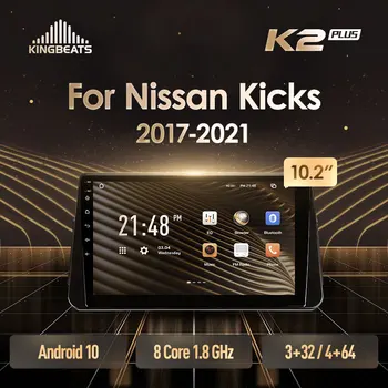 KingBeats fej egység Nissan Rúgások P15 2017 - 2021 Android Octa-Core HU 4G autórádió Multimédia Lejátszó GPS Navigációs nem dvd-2 din 2din Dupla Din autórádió Kép