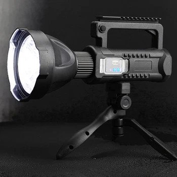 Kézi Fényszóró Hordozható LED Spotlámpa Lámpa Kézi Foltok Lámpa, Állítható Állvány Alacsony/ Közepes/ Erős Fény Kép