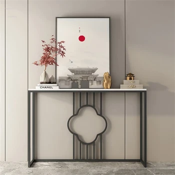 Kínai Konzol Asztal Egyszerű, Modern Nappali, Kanapé, Asztalok Ajtó Teraszon Asztal Fény Luxus Veranda Rack Dekoratív Szekrény Kép