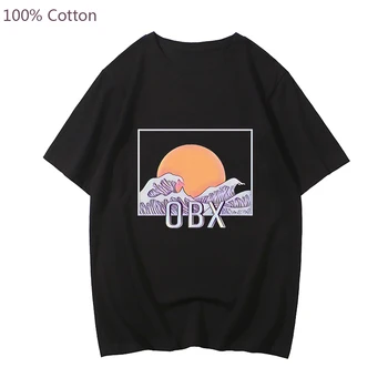 Külső Bankok Pogue Élet Tshirts OBX Észak-Karolina Sunset Beach Nyomtatás póló, 100% Pamut Férfi Nyári Póló-ing Puha Rendszeres Fit Kép