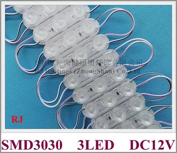 LED modul lencse DC12V SMD 3030 3 led 2W 62mm*18mm*12mm DC12V IP65 vízálló LED hátsó lámpa világító doboz Kép