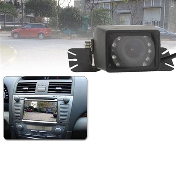 LED Érzékelő Autó Visszapillantó Fényképezőgép, Támogatja a Színes Lencse/135°Megtekinthető / Vízálló & Night Érzékelő funkció (E327)(Fekete) Kép