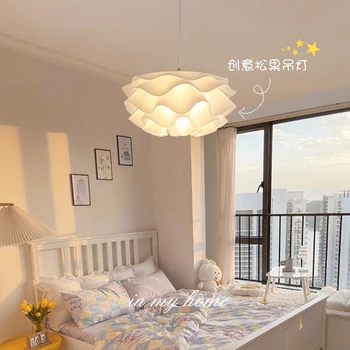Lámpa LED Medál Fény romantikus szirom mennyezeti Csillár modern kreatív E27 hálószoba, nappali, étkező dekoráció Kép