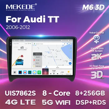 MEKEDE M6 Plus 3D-s autórádió Multimédia Az Audi TT MK2 8J 2006 - 2014 autó intelligens rendszer Carplay Android Auto BT5.1 DTS Kép