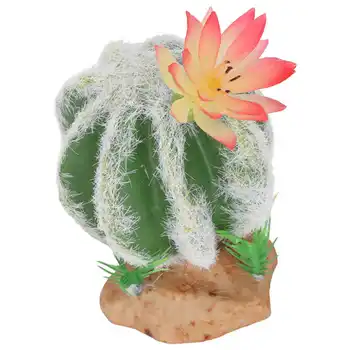 Mesterséges Kaktusz Növények Hüllők Növények Dekoráció Magas Akvárium Szimuláció Kép