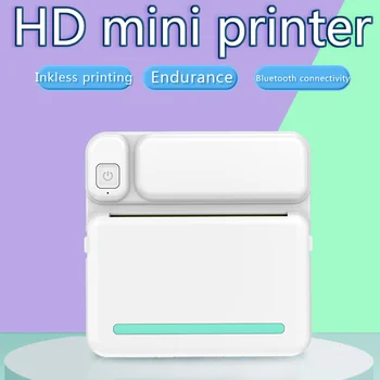 Mini Drucker Termikus Öntapadó Címke Hordozható fotónyomtató Makeid Inkless Bluetooth-Multi-function Aranyos HD Miniprint a Matrica Kép
