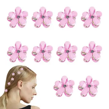 Mini Gyöngy Karom Klipek 10 Darabos Készlet Divat Pearl Design Frufru Klipek Gyakorlati Hajformázó Eszköz A Nők, Lányok Születésnapján Kép