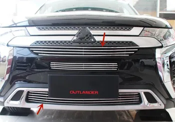 Mitsubishi Outlander 2016-2021 alumínium ötvözet Lökhárító rács Rovar nettó hűtőmaszk védelem autó tartozékok Kép
