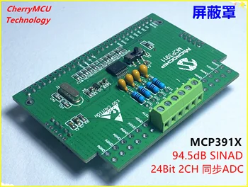 MPC3911 MCP3911 Modul 24-bites ADC HIRDETÉS Modul Nagy pontosságú ADC Megszerzése adatgyűjtő Kártya Kép