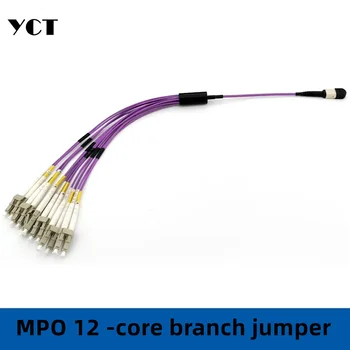 MPO-MPO 12-core ág, 1m optikai ugró single-mode/multi-mode férfi, mind a női testre szabható YCT Kép