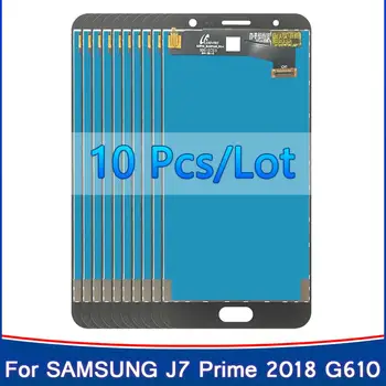 Nagykereskedelmi 10 db Teszt J7 Miniszterelnök LCD Samsung Galaxy J7 Miniszterelnök G610 Lcd Kijelző G610F Érintőképernyős Szerelvény Csere J7P Kép