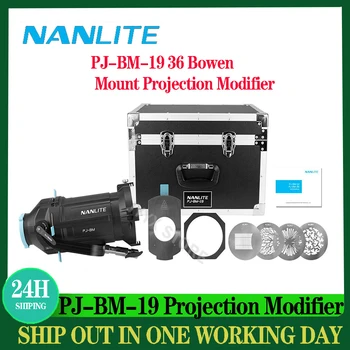 Nanlite PJ-BM-19 36 Bowen Mount Vetítés Mellékletet GOBO Világítás Módosítót Forza 200 200B 300B 300 500 FS sorozat Kép
