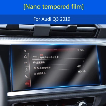 Nano robbanásbiztos HD edzett film Autós GPS Tartozékok Audi Q3 2019 Kép