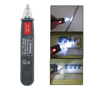 Nem Érintkezési Feszültség Érzékelő / Elektromos Érzékelő Toll LED-es Gomb AC Áramkör & Feszültség Eszköz Feszültség Teszter Toll Készlet Kép