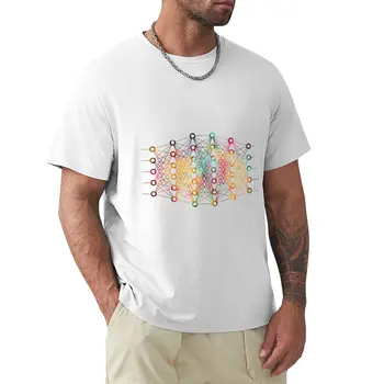 Neurális Hálózat T-Shirt Túlméretezett póló esztétikai ruhák, Blúz, fruit of the loom mens t-ing Kép