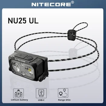NITECORE NU25 UL Fényszóró 400 Lumen USB Újratölthető LED Fényszóró Három fényforrás Lámpa Beépített Akkumulátorral Zseblámpa Head Zseblámpa Kép