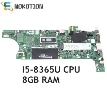 NOKOTION a Lenovo ThinkPad T490 T590 Laptop Alaplap 01YT397 01YT395 5B20W29464 I5-8365U CPU 8G RAM UAM NM-B901 Kép