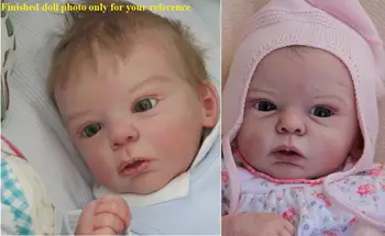 NPKCOLLECTION DIY festetlen üres reborn baba babák készlet puha vinyl szilikon reborn baba készlet Kép