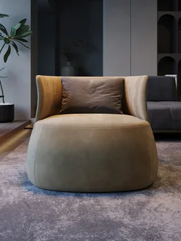 Olasz minimalista alkalmi szék, bőrét érzem, technológia, anyag tervező, lusta alkalmi egyetlen kanapé Kép