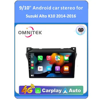 Omnitek 2DIN 4G+WIFI A Suzuki Alto 2009-Es 2010-2016 Auto Android autórádió Multimédia Lejátszó Carplay GPS Navigációs DSP RDS Kép