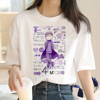 Osomatsu San pólók női komikus pólók női vicces ruházat Kép