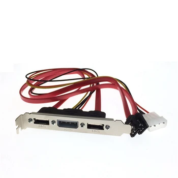 PC DIY SATA ESATA, majd IDE-4 tűs Molex Hatalom PCI Slot Konzol Kábel Teljes Magasság Profil Külső Merevlemez Kép