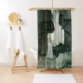 Pine-Erdei Tisztáson Zuhanyfüggöny Zuhanyzó Függöny, A Fürdőszobában Zuhanyzó Függöny Kép