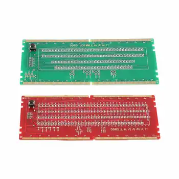 RAM Memória Slot Teszter DDR5 Asztali Memória Teszt Kártya Hordozható LED Lámpák PC Kép