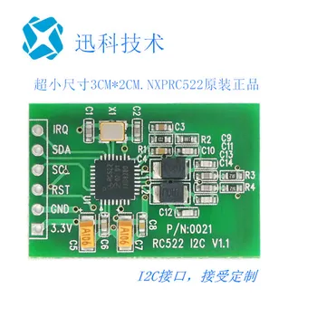 RFID olvasási/írási kártya modul kis méret RC522 I2C port olvasó |13.56 MHZ-es IC-kártya RF modul Kép