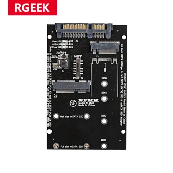 RGEEK M. 2 NGFF Msata SSD SATA 3.0 2.5 Adapter M2-es PCI SATA Átalakító Kelő Kártya-PC-Laptop Hozzá A Kártya akár 6Gps Kép