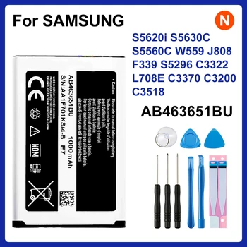 SAMSUNG Orginal AB463651BU Akkumulátor Samsung S5620i S5630C S5560C W559 J808 F339 S5296 C3322 L708E C3370 C3200 C3518 Akkumulátorok Kép