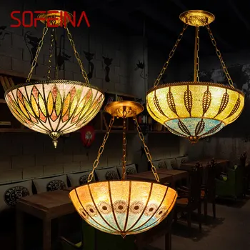 SOFEINA Modern Medál Fény Thai Kreatív Egyszerűen Dekoratív LED Lógó Lámpa Otthoni Élő Hálószoba Kép
