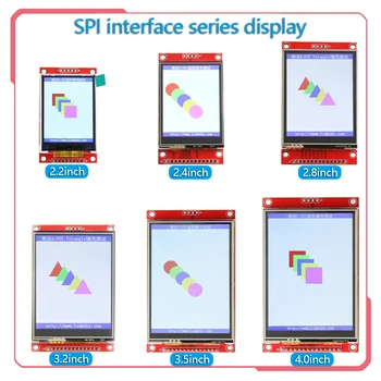 SPI soros port seriesctouch 2.2/2.4/2.8/3.2/3.5/4.0 inch TFT LCD kijelző modul az Arduino stm32 Fejlesztési Tanács Kép