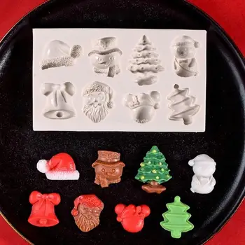 Szilikon Hab Penész Karácsonyi Témájú Szilikon Anyag Formák Csokoládé Öntőforma Sütés Tartozékok Torta Sütés Kép