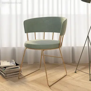Számítógép Társalgó Északi Székek Konyha Tervező étterem luxus Nappali Szék Kárpitozott Modern Sillas modern bútorok Kép