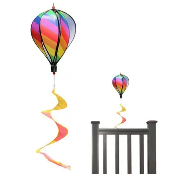 Szél Spinner Hőlégballon Dekoratív Álomfogó Szivárvány Hőlégballon Forgó Szélmalom Lóg A Szabadtéri Kert Udvar Kép