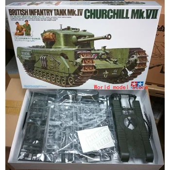 Tamiya 35210 1/35 Brit Gyalogság Tartály Mk.IV Churchill Mk,VII Közgyűlés Tank Modell épületszerkezetek Felnőttek Számára Gyűjtemény DIY Kép